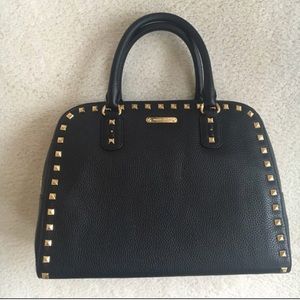 Michael Kors studded black leather purse